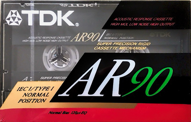 Compact Cassette TDK AR 90 "AR-90ES" Type I Normal 1991 Europe