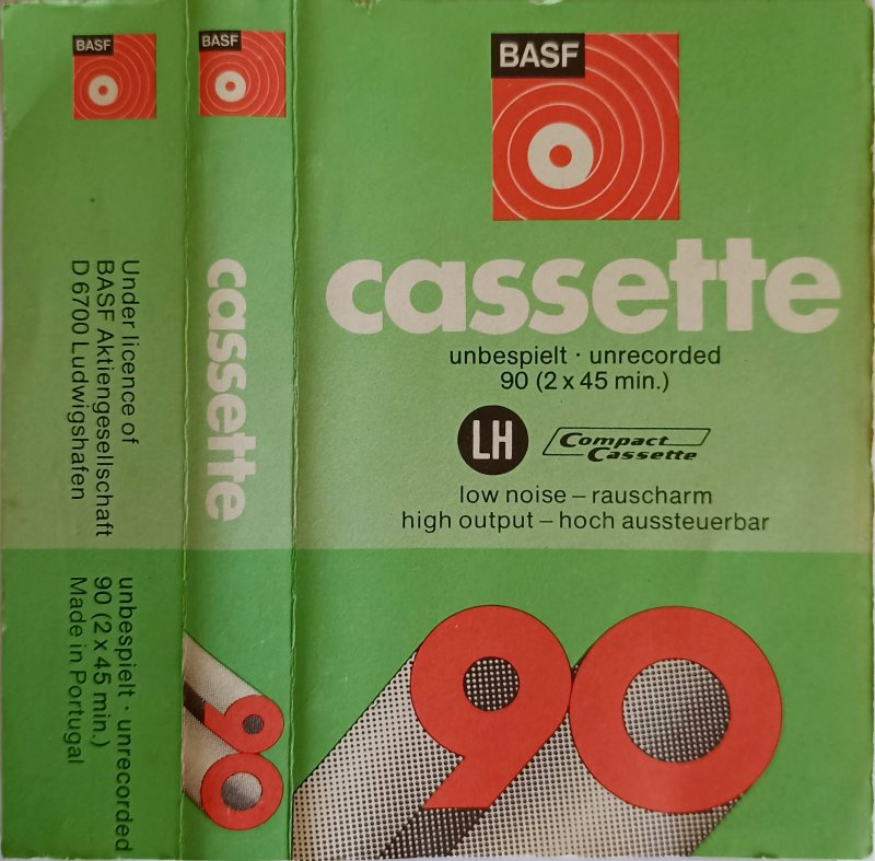 Compact Cassette BASF LH 90 Type I Normal 1973 Portugal