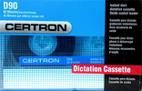 Compact Cassette Certron 90 Dictating Cassette China