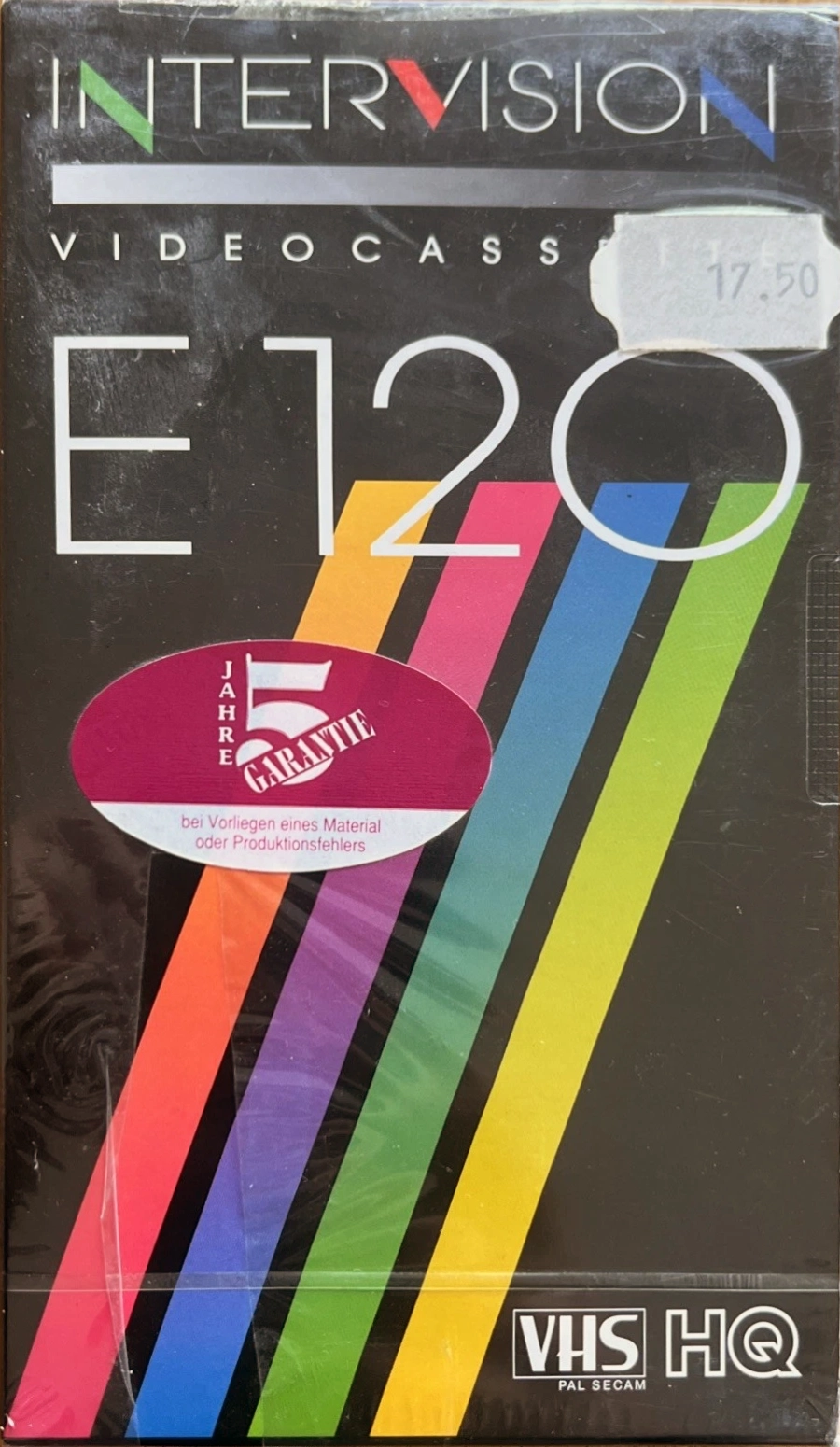 VHS, Video Home System Intervision 120 Type I Normal Europe