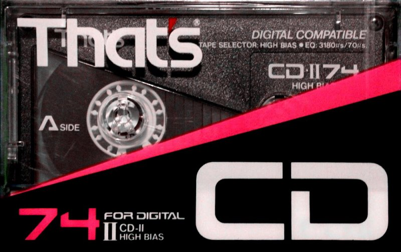 Compact Cassette Thats CD 74 "CD-II" Type II Chrome 1987 USA
