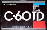 Compact Cassette Toshiba TD 60 Type I Normal 1977 Europe