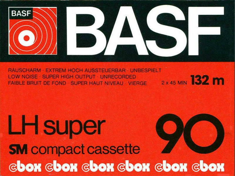Compact Cassette BASF LH Super 90 Type I Normal 1976 Europe
