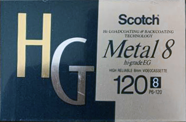 Video8, Hi8, Digital8 Scotch HG 120 Type IV Metal 1992 Japan