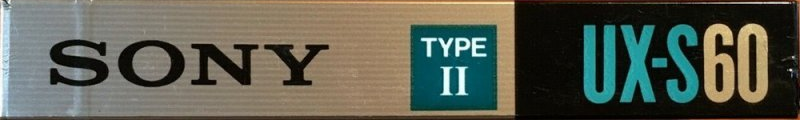Compact Cassette Sony UX-S 60 "UX-S60c" Type II Chrome 1990 Europe