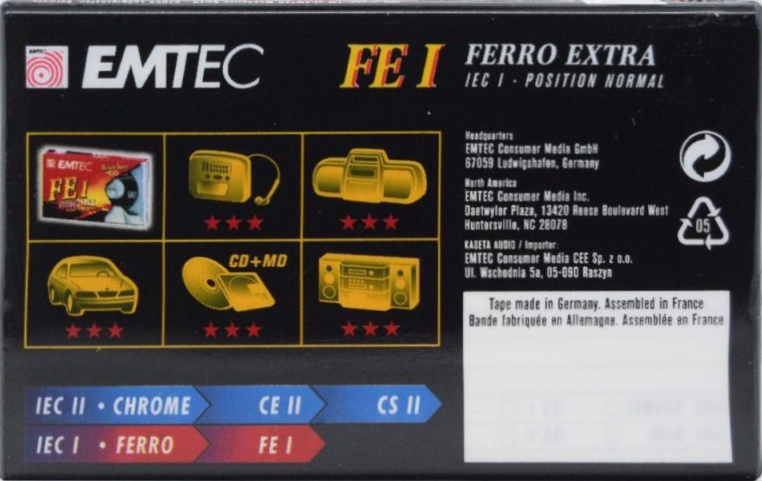 Compact Cassette: EMTEC Emtec - FE I 90