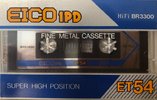 Compact Cassette Eico 1PD ET 54 Type II Chrome 1984 Japan