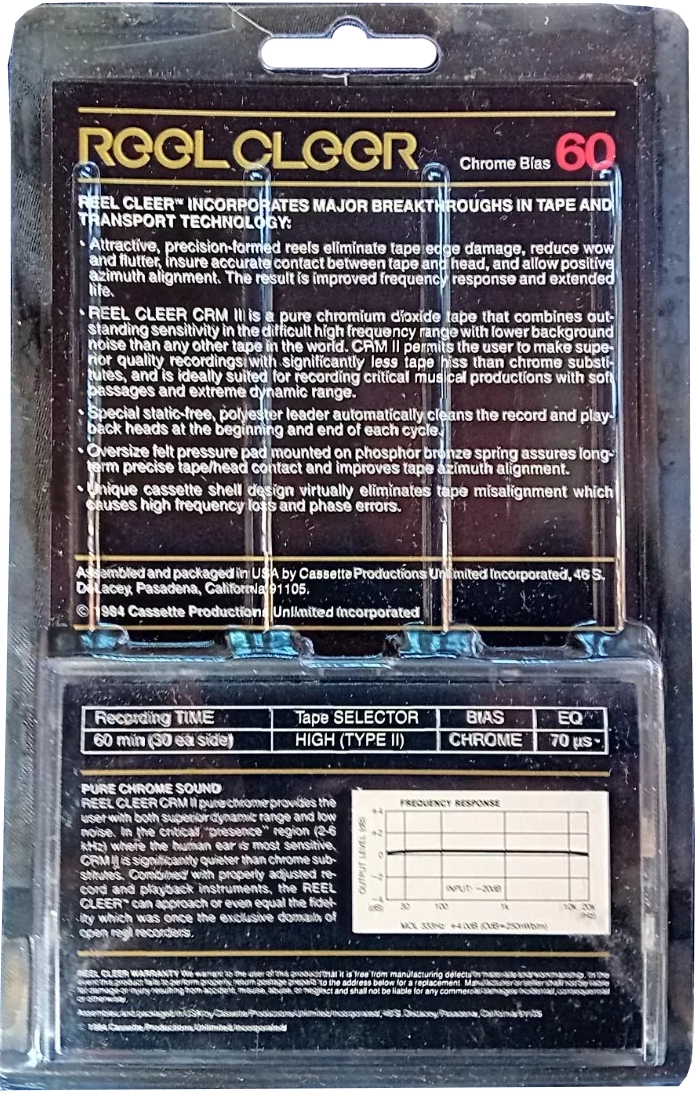 Blister Reel Cleer CRM II 60 Type II Chrome 1984 USA