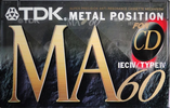 Compact Cassette TDK MA 60 "MA-60EA" Type IV Metal 1994 Europe