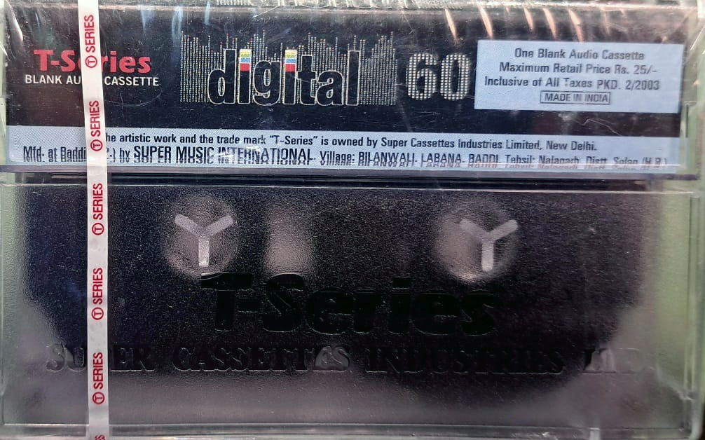 Compact Cassette T-Series 60 "Digital" Type I Normal 2003 India