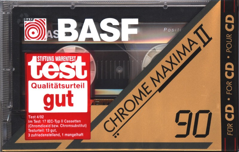 Compact Cassette: BASF  - Chrome Maxima II 90