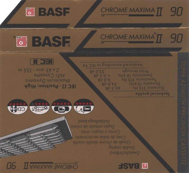 Compact Cassette: BASF  - Chrome Maxima II 90