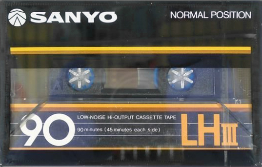 Compact Cassette Sanyo LHIII 90 Type I Normal 1983 Japan