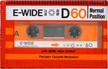Compact Cassette E-Wide D 60 Type I Normal 1988 Hong Kong