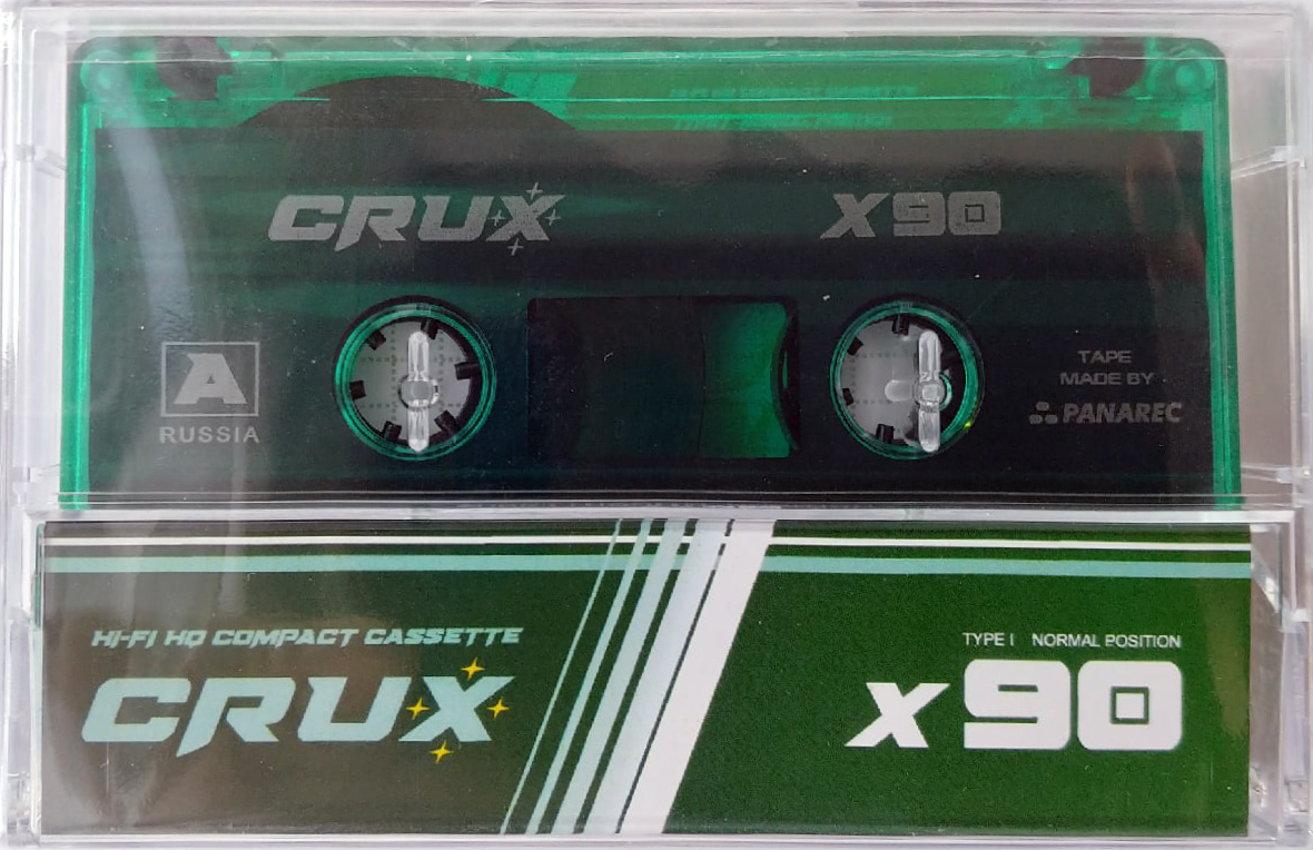 Compact Cassette CRUX X 90 "green-transparent" Type I Normal 2021 Worldwide