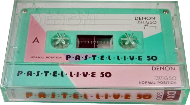 Compact Cassette Denon DX1 50 "Pastel Live G50" Type I Normal 1984 Japan