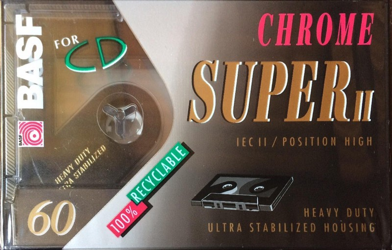 Compact Cassette BASF Chrome Super II 60 Type II Chrome 1993 Germany