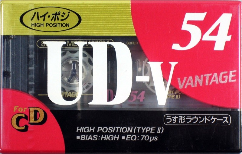 Compact Cassette Hitachi UD-V 54 Type II Chrome 1990 Japan