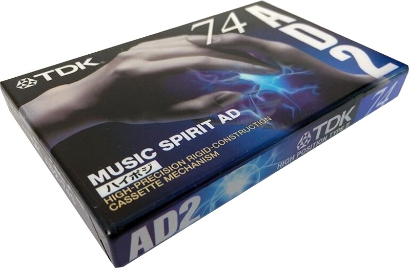 Compact Cassette TDK AD2 74 "AD2-74S" Type II Chrome 1997 Japan