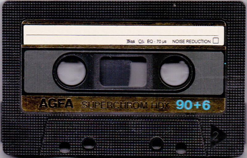 Compact Cassette AGFA Superchrom HDX 90+6 Type II Chrome 1985 Europe