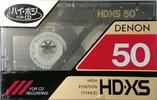 Compact Cassette Denon HD-XS 50 "HD-XS50P" Type II Chrome 1989 Japan