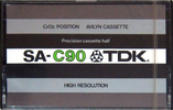 Compact Cassette TDK SA 90 Type II Chrome 1974 Japan