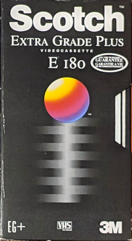 VHS, Video Home System:  Scotch - Extra Grade Plus 180