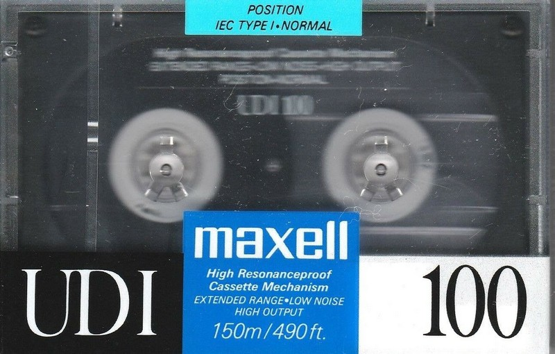 Compact Cassette Maxell UDI / UD1 100 Type I Normal 1988 Europe