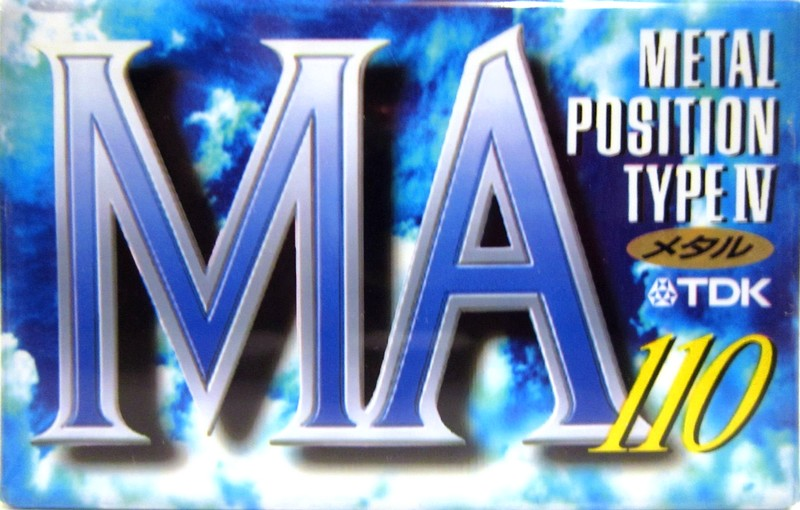 Compact Cassette TDK MA 110 "MA-110F" Type IV Metal 1994 Japan