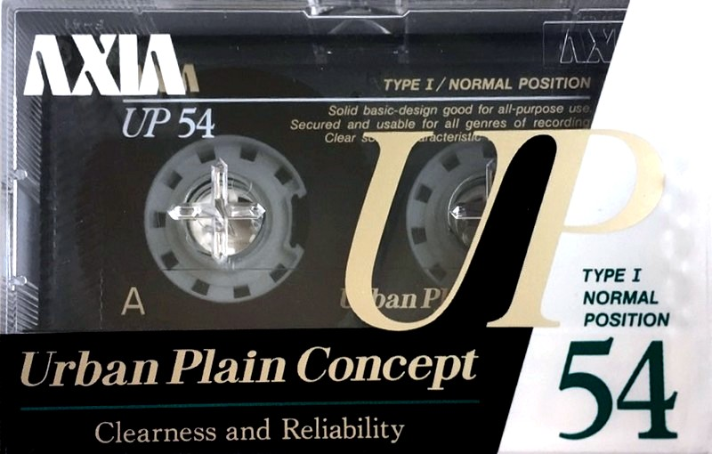 Compact Cassette AXIA UP 54 "UP N 54" Type I Normal 1989 Japan
