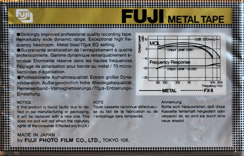 Compact Cassette: FUJI Fuji - Metal Tape 90