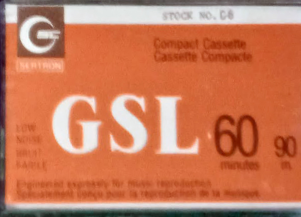 Compact Cassette Sertron GSL 60 Type I Normal Unknown Country