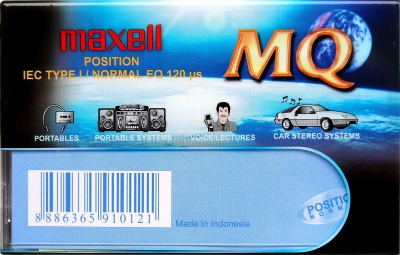Compact Cassette Maxell MQ 90 Type I Normal 2002 Worldwide