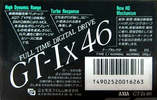 Compact Cassette AXIA GT-Ix 46 Type I Normal 1988 Japan