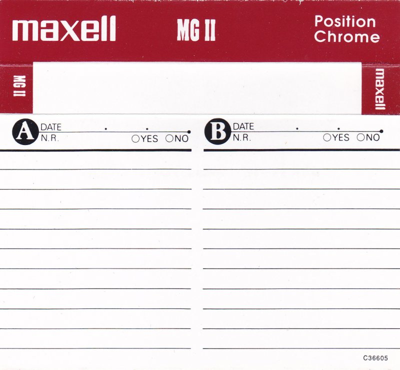 Compact Cassette Maxell MG 90 Type II Chrome 1996 Europe