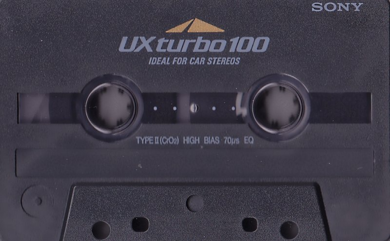 Compact Cassette Sony UX turbo 100 Type II Chrome 1990 North America