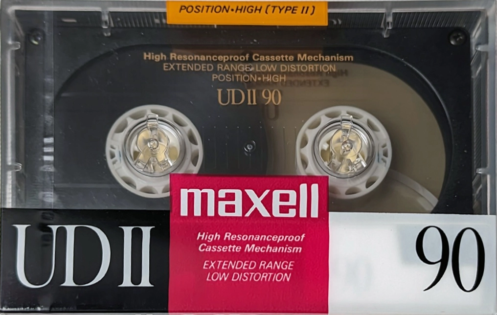Compact Cassette Maxell UDII / UD2 90 Type II Chrome 1988 Japan