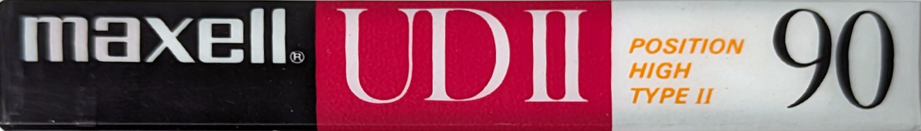 Compact Cassette Maxell UDII / UD2 90 Type II Chrome 1988 Japan