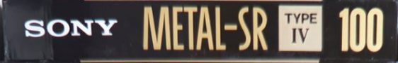 Compact Cassette Sony Metal SR 100 Type IV Metal 1989 Europe