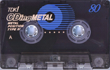 Compact Cassette TDK CDing Metal 80 "CDM-80K" Type IV Metal 1997 Japan