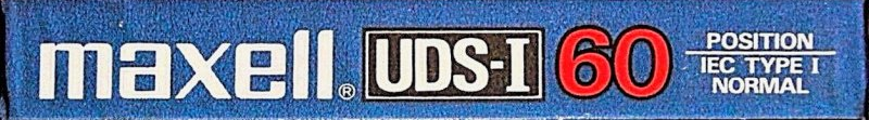 Compact Cassette Maxell UDS 60 Type I Normal 1985 USA