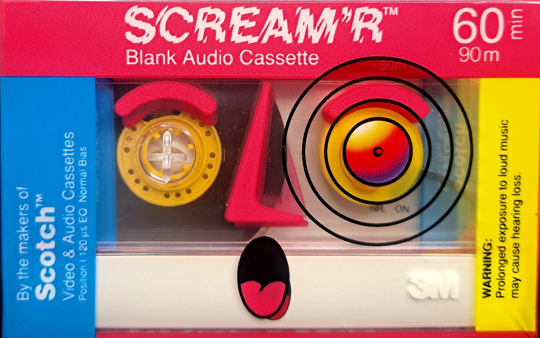 Compact Cassette Scotch Scream`R 60 Type I Normal 1990 North America