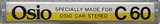 Compact Cassette Osio 60 Type II Chrome Unknown Country