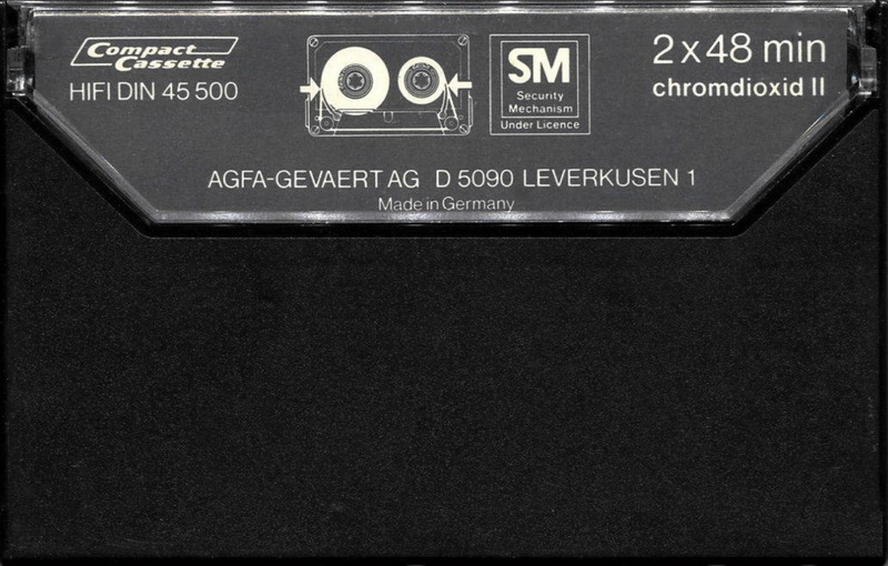 Compact Cassette AGFA Studiochrom 90+6 Type II Chrome 1980 Europe