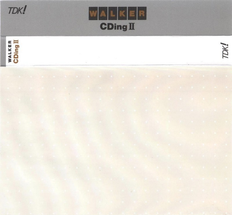 Compact Cassette TDK Walker CDing 2 46 "WCD2-46" Type II Chrome 1992 Japan