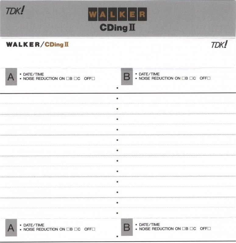 Compact Cassette: TDK  - Walker 46