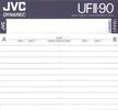 Compact Cassette JVC UFII 90 "Dynarec" Type II Chrome 1988 North America