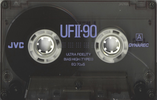 Compact Cassette JVC UFII 90 "Dynarec" Type II Chrome 1988 North America