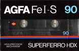 Compact Cassette AGFA Superferro HDX 90 "Fe I-S" Type I Normal 1982 Europe