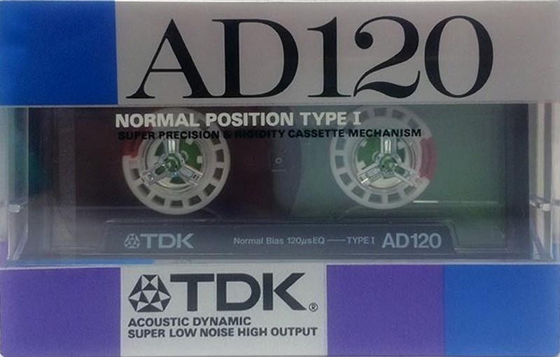 Compact Cassette TDK AD 120 "AD-120G" Type I Normal 1987 Japan